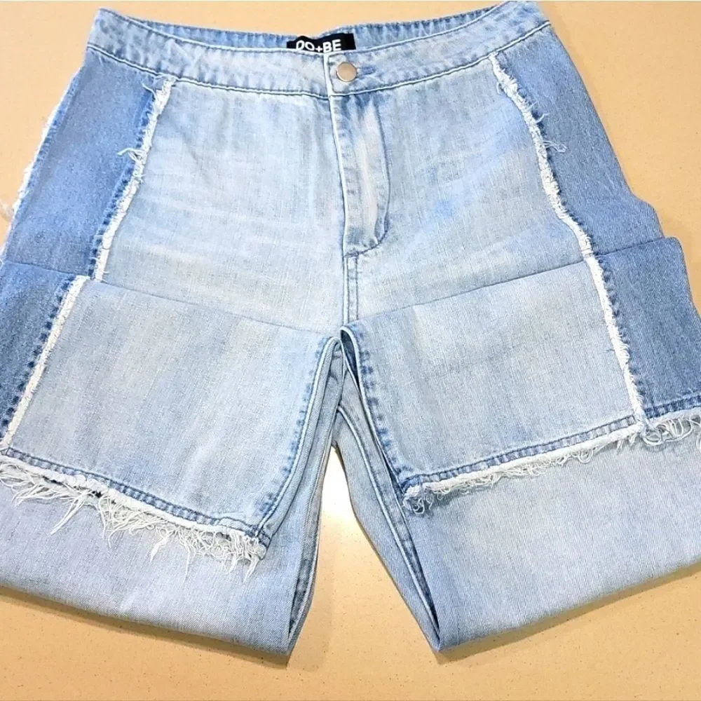 DO+BE High Waisted Wide Leg Cropped Jeans - Picture 3 of 16